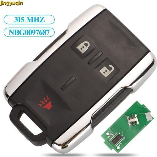 Jingyuqin Remote Car Key 315MHZ For Chevrolet Silverado Colorado 2014-2018 For GMC M3N32337100 13577770 3BTN Keyless Entry