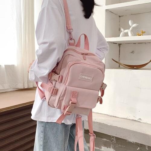 Small Backpack Women Canvas Mini Backpack Anti-theft Shoulder Bag School Bag for Teenager Girls Fashion School Backapck Female