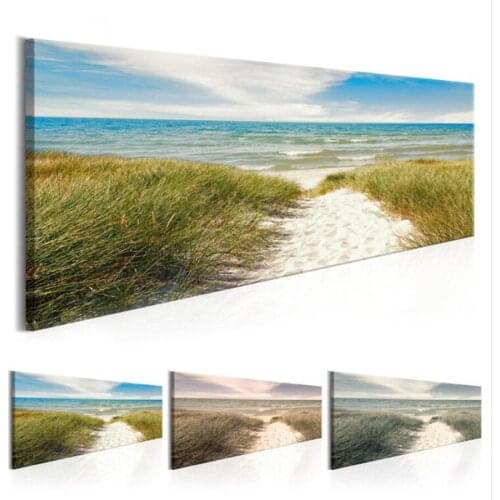 Hobby Large DIY 5d Diamond Painting Sand Path To Waving Sea Landscape cross stitch kits Mosaic Diamond Embroidery beach Crafts