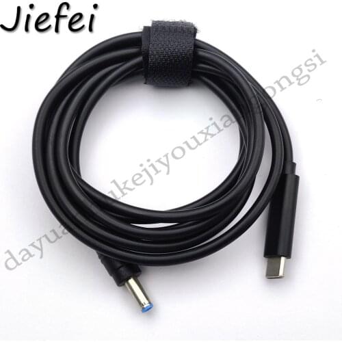 New USB Type C PD Power Adapter Converter to 4.5*3.0 Dc Plug Charging Cable Cord for HP Stream 11 13 14 Split 13 x2 Laptop