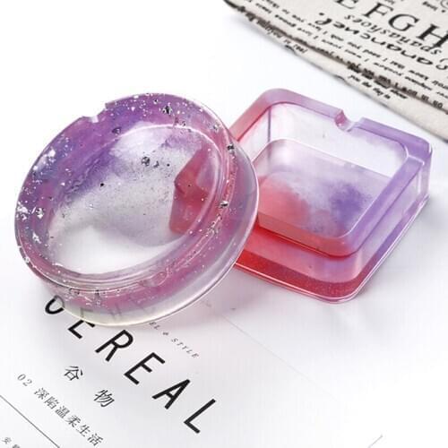 Resin Silicone Coaster Ashtray Mold Jewelry Container Epoxy Mould Tool Craft