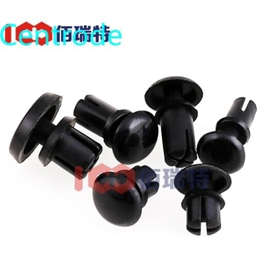 Black / White Plastic Rivets R-shaped R-shaped PC Board Rivets Plastic Rivets Plastic Expansion Nylon Rivets 50PCS