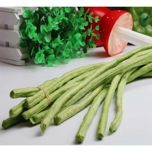 Early Education Props Decoration Artificial Simulation Vegetables Long Bean Fake Bean Photography Props