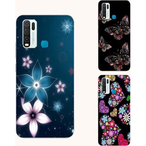 Flower butterfly cat silicone phone case For ZTE Blade 20 V20 V2020 Vita V Smart 8010 Axon 20 10 Pro 11 SE floral leaves Cover