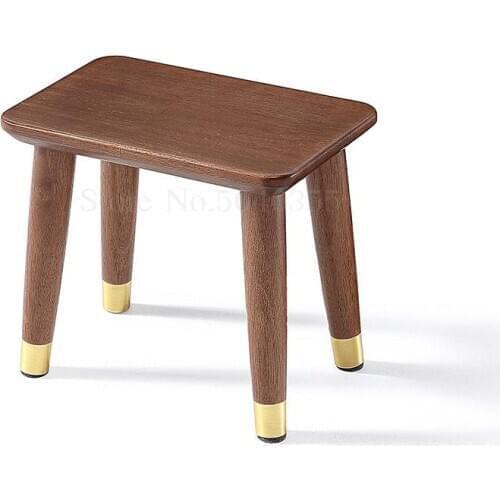Nordic style solid wood stool childrens living room home change shoes stool movable chair