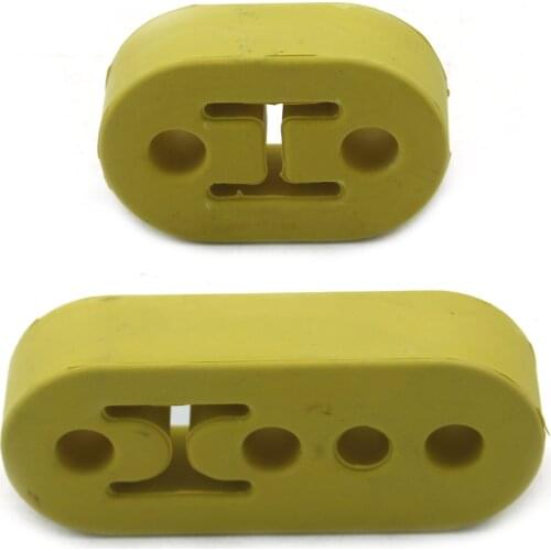 Universal Car Exhaust Pipe Tip Mount Hanger Rubber PU Material Bracket 2/4 Holes Replacement Vehicle Accession