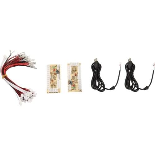 DIY Arcade USB ENCODER PC to JOYSTICK for 5PIN JOYSTICK & 2.8MM BUTTON Game Parts