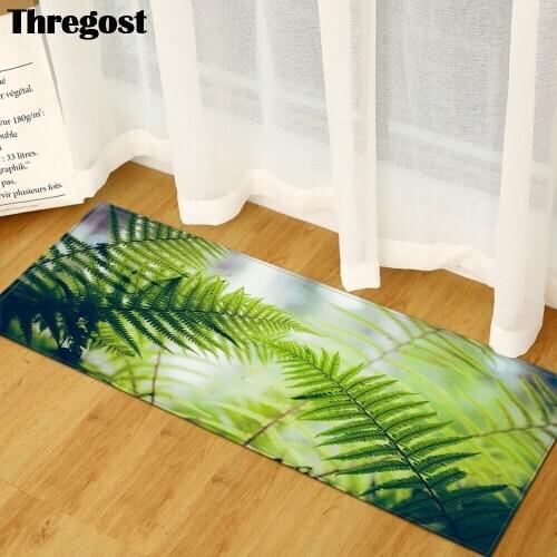 Thregost Scenic Print Entrance Mat Microfiber Floor Mats Bedroom Carpet Anti-Slip Kitchen Toilet Doormat Home Decor