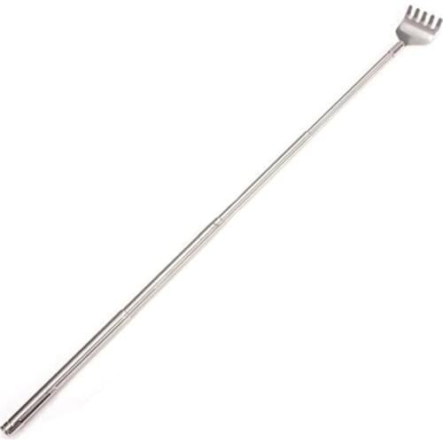 1pcs Portable Stainless Steel Telescopic Pen ClipTelescopic Back Scratcher Itch Scratch Tool High Quality Convenient and quick