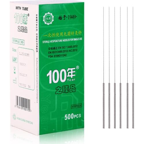 Acupuncture Needle With Tube 500pcs Disposable Needle Sterile Needle Beauty Acupuncture Massager