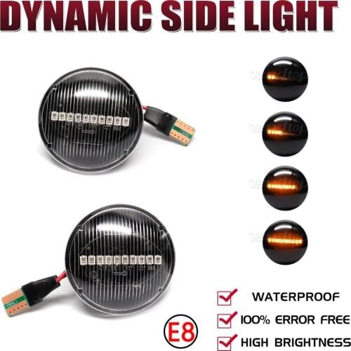 For Land Rover Range Rover L322 2 pieces Led Dynamic Side Marker Turn Signal Light Sequential Blinker 2002-2012