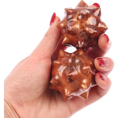 2021 New 1 Pair Hand Massage Ball Palm Acupuncture Point Palm Massage Ball Masajeador De Pies