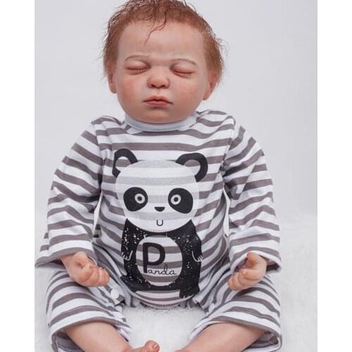 55cm Super simulated Silicone Reborn Baby Doll Toy Masterpiec Vinyl Newborn Babies Amazing Painting Bebe reborn Brinquedo