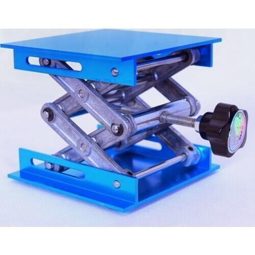 Aluminum Lifter Router Plate Table Woodworking Machinery Engraving Laboratory Lifting Stand Manual Lift Platform Carpentry Tools