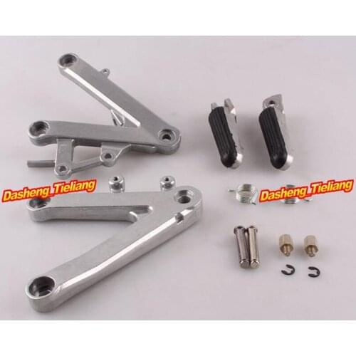 Aluminum Alloy Front Rider Foot Pegs Footrest Brackets for HONDA 1990-1997 CBR250 MC22Motorcycle Spare Parts Accessory