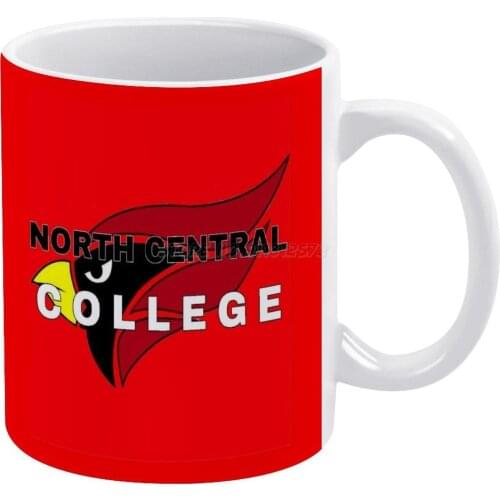 North Central College White Mug White Ceramic Tea Cup Birthday Gift Milk Cups and Mugs North Central Ncc Sports North Central Co