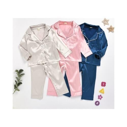 Children pajamas kids most popular pajamas sets girls boys long sleeves high quality hot sell sleepwear Loungewear and nightwear