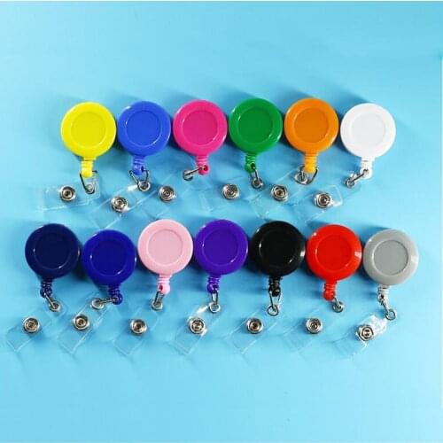 Women Men Bus ID Card Holders Identity Badge with Retractable Reel Tag Office 1PCS Students Bank Credit Card Holders