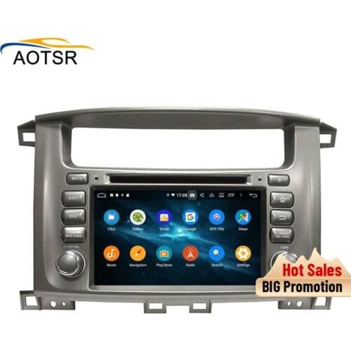 DSP 4+64 Android 9.0 Car DVD Stereo Multimedia head unit For TOYOTA LC100 1998-2007 BT Radio GPS Navigation Video Audio wifi MAP