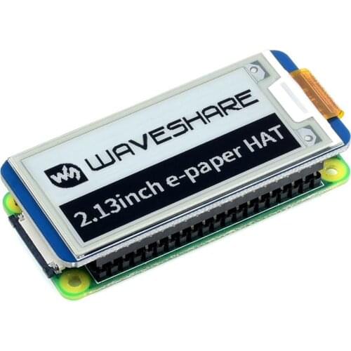 Waveshare 2.13'' e-Paper HAT,250x122,2.13inch E-Ink display for RaspberryPi 2B/3B/Zero/Zero W,color: black,white,partial refresh