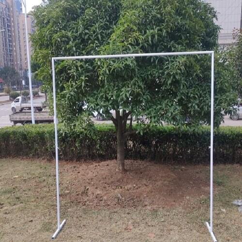 Square Arch Shelf Wedding Party Event Wedding Props Arch Iron Stand Stage Backdrop Frame Decorative Artificial Flowers Stand
