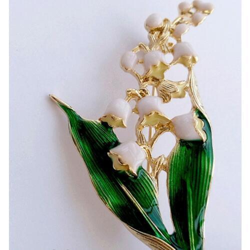 Lalang White Brooches For Clothes