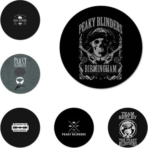 58mm Peaky Blinders Cross Logo Icons Pins Badge Decoration Brooches Metal Badges For Backpack Decoration