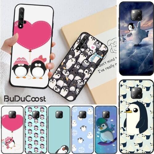 Chenel Cute penguin Soft Phone Case Capa for Huawei Honor 8X 9 10 20 Lite 7A 8A 5A 7C 10i 20i 9X play 8C