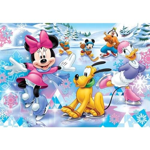 Disney 5D DIY Diamond Painting Mickey and friends Cartoon Full Drill Cross Stitch Kits Embroidery Mosaic Landscape Home Decor