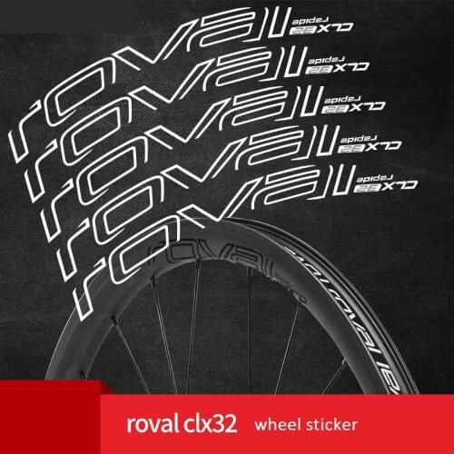 Roval CLX32 CLX 32 Stickers Set for C Brake Disc Brake ,Two Carbon Wheels Road Bike Bicycle Cycling Decals , 23 colors options