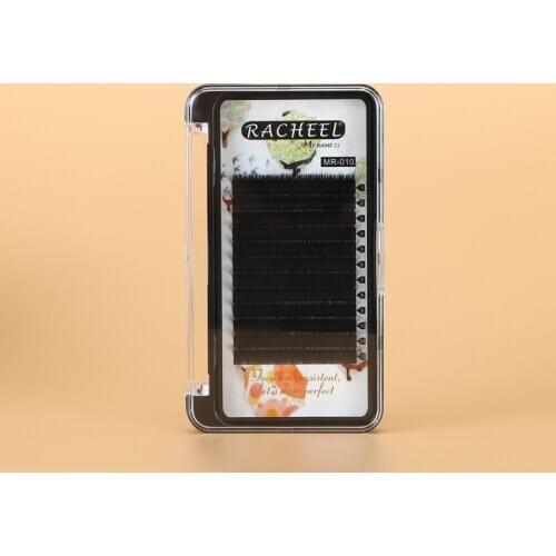 Racheel 12 Rows False Eyelash 0.15C Volume 100% Real Natural Mink Fake Eyelashes Extensions Korea Fashion