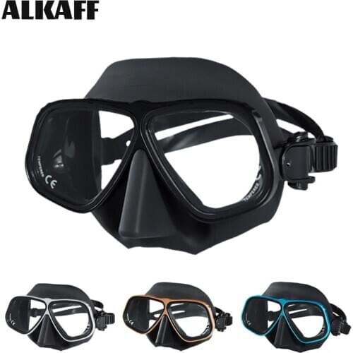 2021 NEW Low volume aluminum alloy scuba dive mask kits Professional Underwater snorkel equip full face free diving goggles