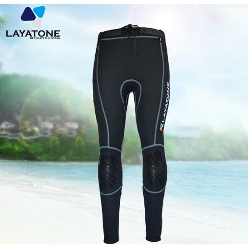 Layatone New 3MM Neoprene Diving Pants Mens Scuba Diving Swimming Wetsuit Bottom Pants Warm Diving Rowing Surfing Pants