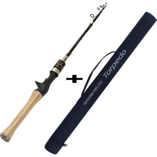 VOLIN NEW 1.8m Telescopic Fishing Rod Multifunction Spinning Rod Carbon Casting Fishing Pole Travel Rod Fishing Tackle