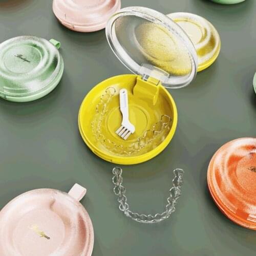 Orthodontic Dental Retainer Box Denture Storage Container Holder Partial Denture Case Orthodontic Teeth Box Invisible Braces Box