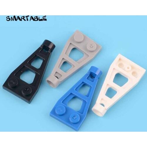 Smartable Plate 1x2 with 3L Extension and Stud Hole Building Block MOC Parts Toys For Kid Compatible Major Brand 4596 40pcs/lot