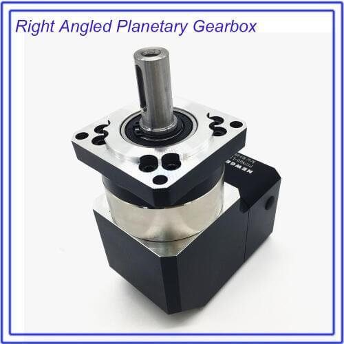 Turn 90Degree Gearbox 40 :1 Corner Right Angled Planetary Reducer Reversing Reducer for NEMA24 60mm 200W 400W 600W Servo Motor