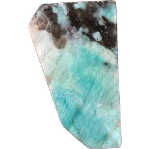 Natural raw Spiritual healing stones green amazonite rough Slice gemstone for Halloween Decoration