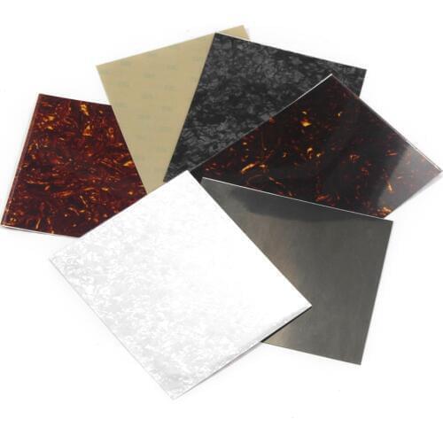 Guitar Blank Pickguard Sheet Material Scratch Plate for Acoustic Guitars DIY Custom Celluloid Dark Brown Tortoise Shell 1PCS