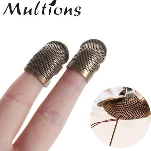 1Pc Sewing Thimble Adjustable Metal Finger Protector Pin Needle Thimble for Needlework DIY Quilting Craft Sewing Accessories