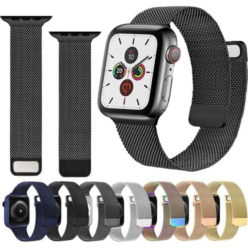 Strap for Apple Watch 44mm 40mm 38mm 42mm Bracelet for Iwatch Accessories Stainless Steel Band for Apple Watch SE 6 5 4 3 2 1