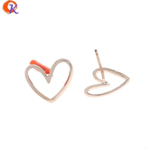 Cordial Design 50Pcs 11*13MM Jewelry Accessories/Earring Findings/Genuine Platinum Plating/Hand Made/DIY Making/Earring Stud