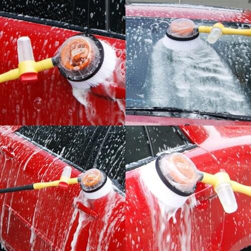 Washing Brush Car Wash Artifact Water Gun Hose High Pressure With Foam Pot Car Cleaning Brush Automobile Care Accessories