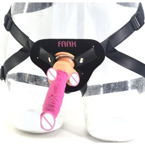 Strap on Dildos Silicone Dildos Simulation Penis Anal Plug Wearing Leather Pants Lala Masturbation Pants Adult Sex Toys