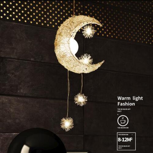 Nordic Pendant Light Fixtures Pendant Lamp Creative Aluminum Birds Nest Modern Hanging Lights Glass Bird Egg Pending Lighting