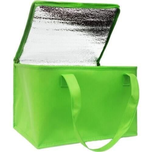 Foldable Large Cooler Bag Portable Food Cake Insulated Bag Aluminum Foil Thermal Box Waterproof Ice Pack Lunch Box Delivery Bag
