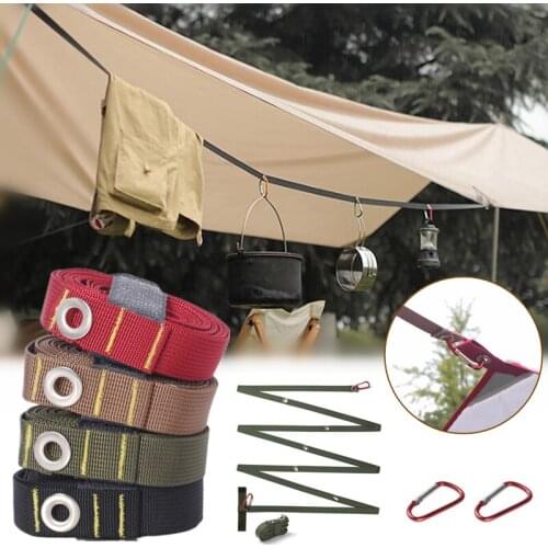 Outdoor Tent Canopy Extension Belt Multifunctional Clothesline Drawstring Windproof Rope Camping Rope Camping Accessories