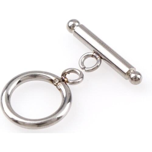 10 Sets Stainless Steel OT Clasp Toggle For Bracelets Making Diy Necklace Making Findings