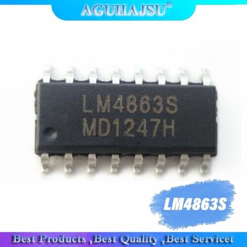 10pcs/lot LM4863S LM4863 Two-channel audio power amplifier