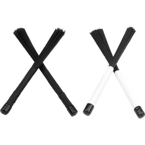 2Pcs Telescopic Sticks Drumstick Nylon Drum Brushes for Jazz Stick Drum